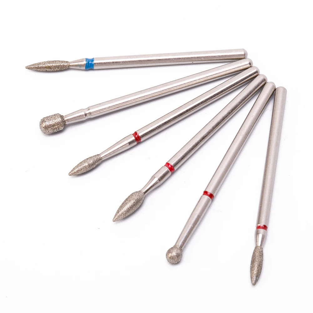 6 шт./компл. ногтей сверла алмаз керамика фрезы электрический ногтей пилочка-Полировка станков Маникюр станкостроительный