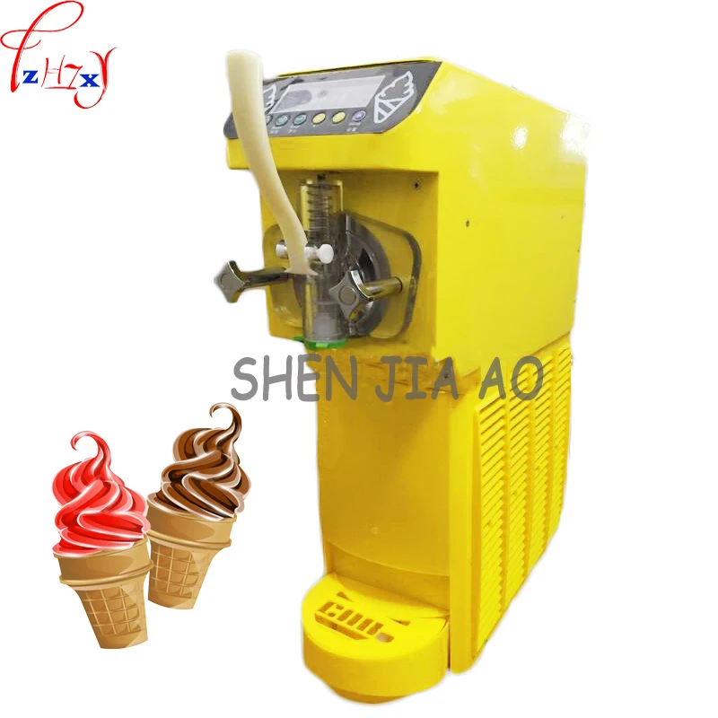 

black /yellow color Commercial soft ice cream machine 16L/H soft serve home made ice cream cone machinery MK-4800 500W