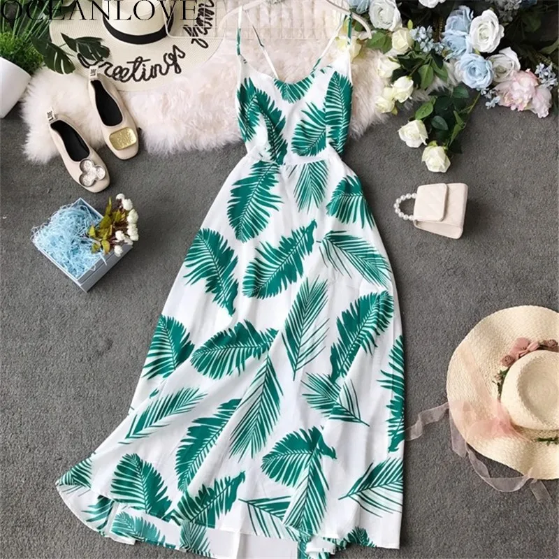 OCEANLOVE пляжные Стиль Vestido сексуальное платье с v образным воротом в богемном стиле