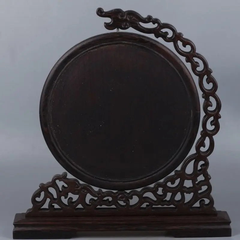 China Exquisite Handmade Zodiac Dragon pattern Porcelain Screen Wooden stent | Дом и сад