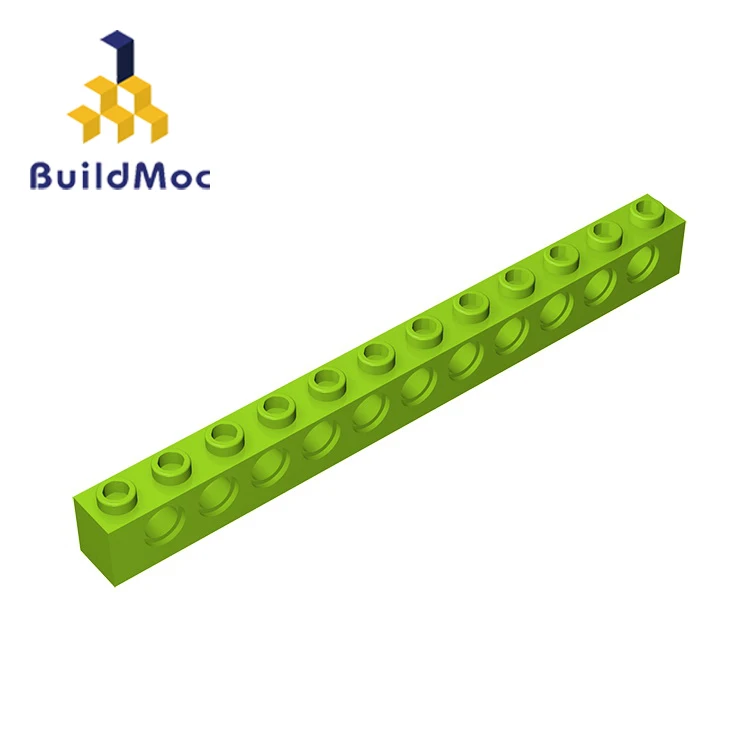 BuildMOC совместимые сборки частиц 3895 1x12для строительных блоков части DIY логотип