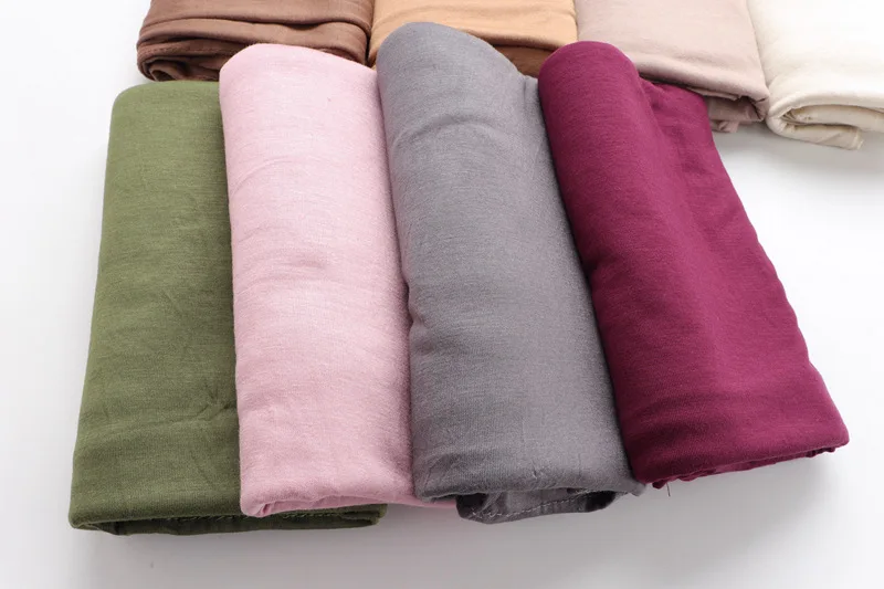 Мусульманские женщины растягиваются 100% хлопок иезери хиджаб шарф эластичность