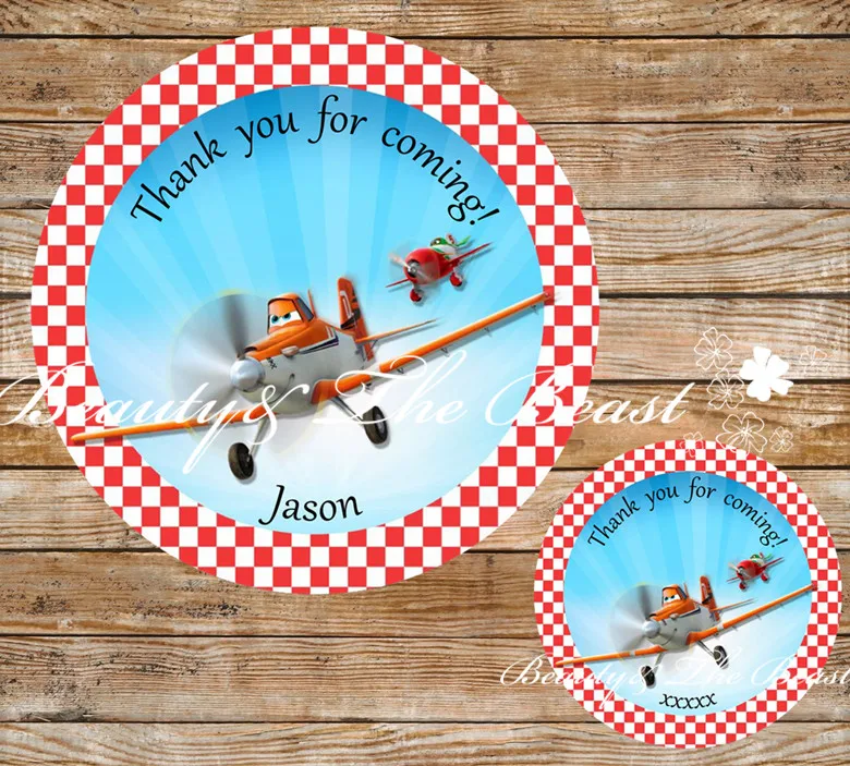 

Customized Personalized Airplane Stickers,label Cupcake Toppers,Birthday Party Decorations Kids Sticker Label Baby Shower