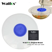 walfos food grade silicone bowl whisks screen cover egg baking splash guard pot pan cover bowl lids kitchen tools