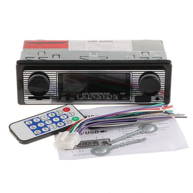 10 шт./лот LCD автомобильный комплект Bluetooth CD MP3 плеер USB AUX стерео FM радио в тире