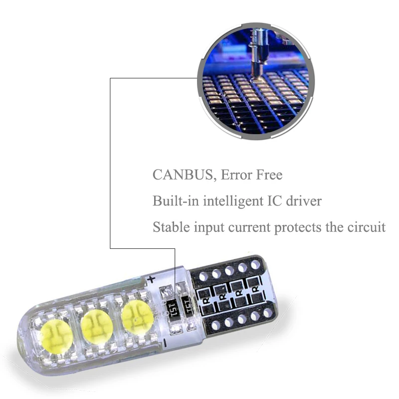BOAOSI 2x T10 LED W5W Samsung 5050SMD Автомобильный номерной знак лампы для Toyota Corolla Avensis Yaris Rav4 Auris