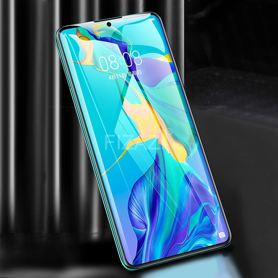 Защитная пленка для экрана из закаленного стекла 6D с полным клеем Huawei P20 Pro P30 Lite P