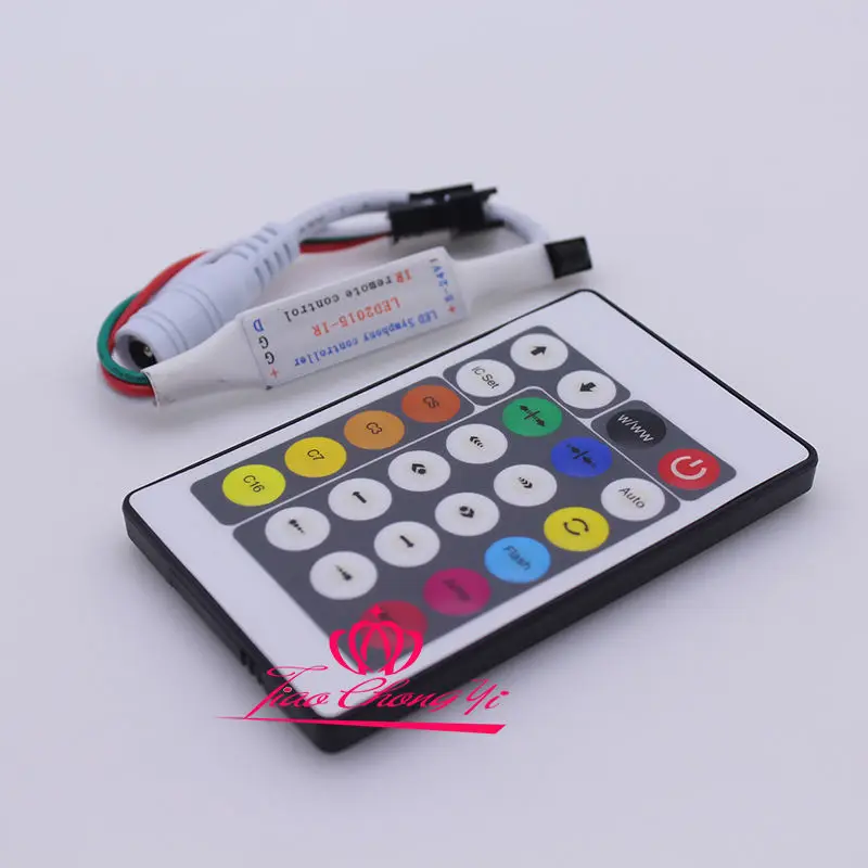 WS2811 RGB Мечта Цвет 300 светодиодный Светодиодный полоса DC12V 24V + контроллер комплект