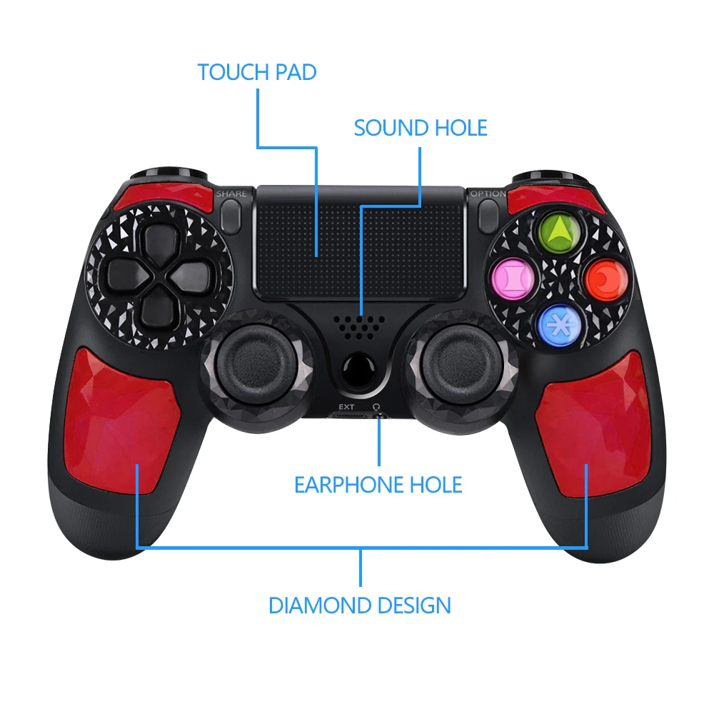 Беспроводной контроллер для Sony PlayStation 4/PS3/PC светильник бар doubke shock4 встроенный