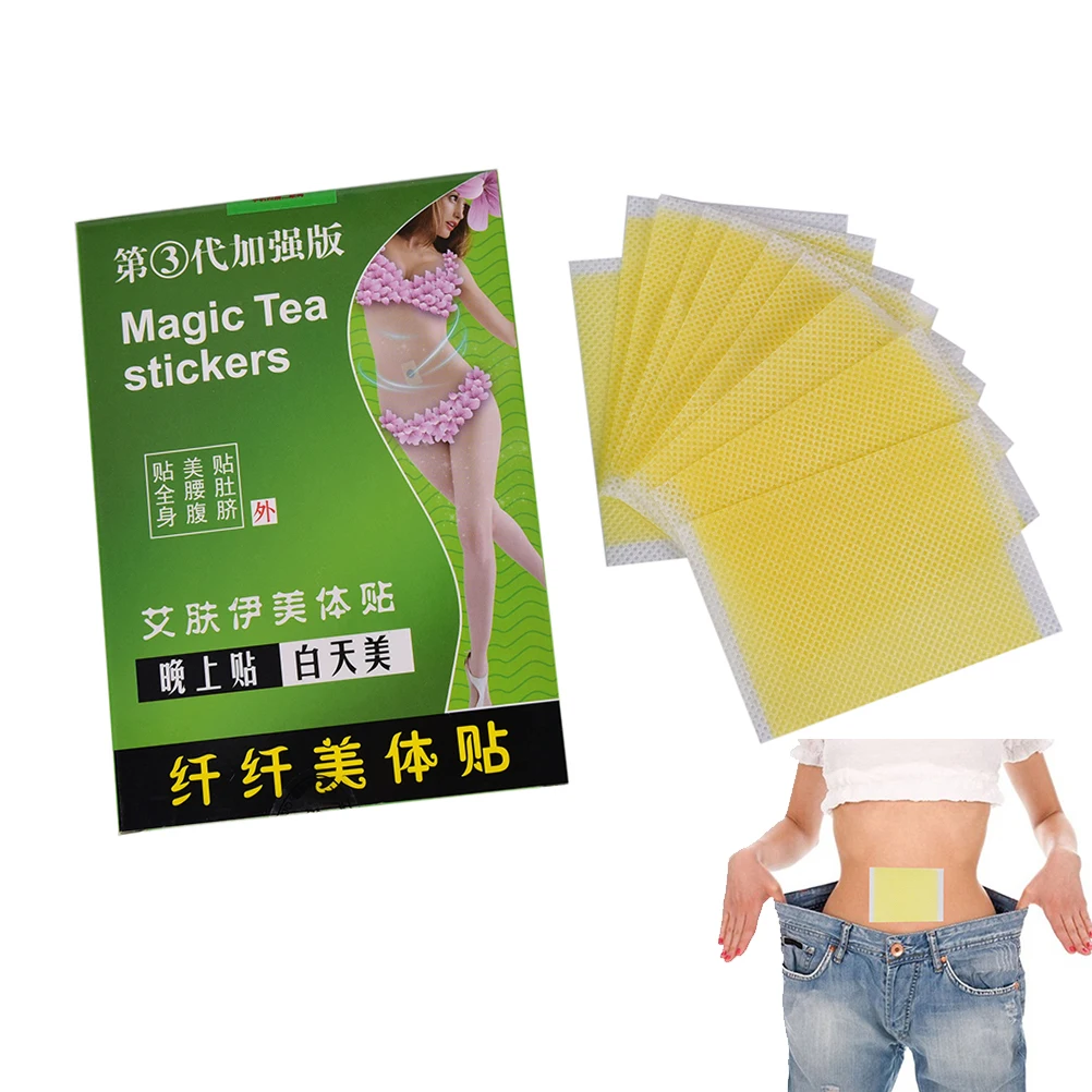 10pcs Safe Slim Health Fast Slimming Diet Products Magic Patch Sheet Losing Weight Navel PasteNo-diet Loss | Красота и здоровье