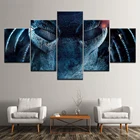 Модульная картина, 5 панелей, хищник, чужой, холст, домашний декор, винтажная Настенная картина для гостиной художественное произведение в рамке