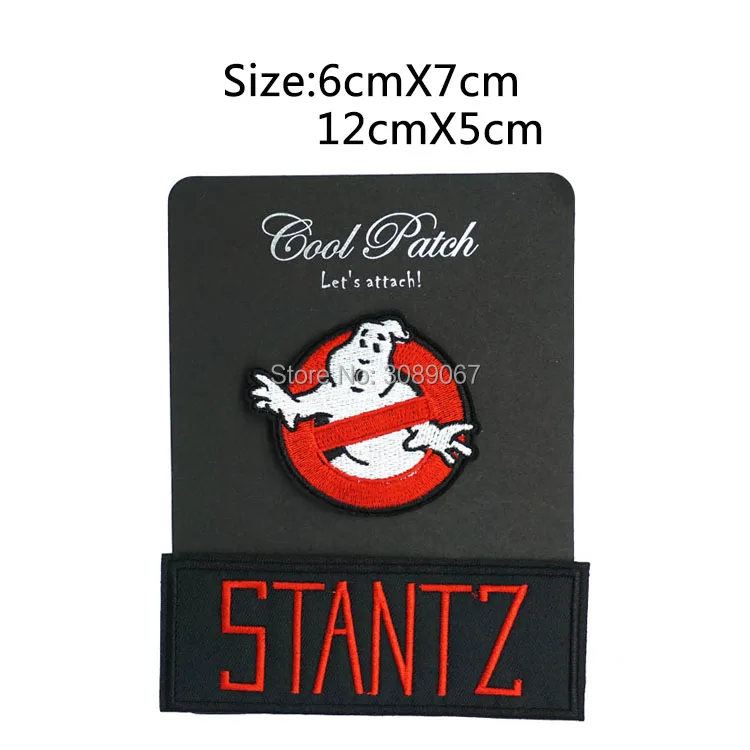 Без призрака логотип фильма STANTZ имя униформа костюм железная эмблема на Хэллоуин
