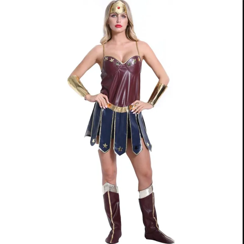 Wonder woman/комплекты костюмов для косплея; платье для взрослых; платье супергероя на Хэллоуин; платье принцессы Дианы из темискиры; детское платье для девочек