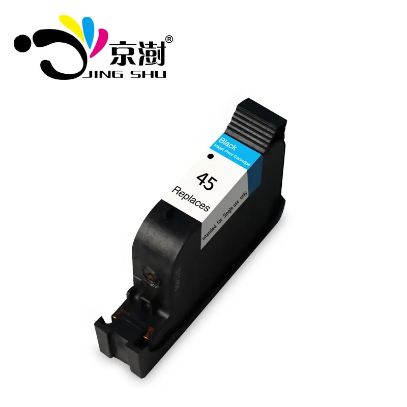 Jingshu Совместимость 45 черные чернила картридж 51645 Замена для hp 710C 870CXI 830C 880C 890C 895CXI