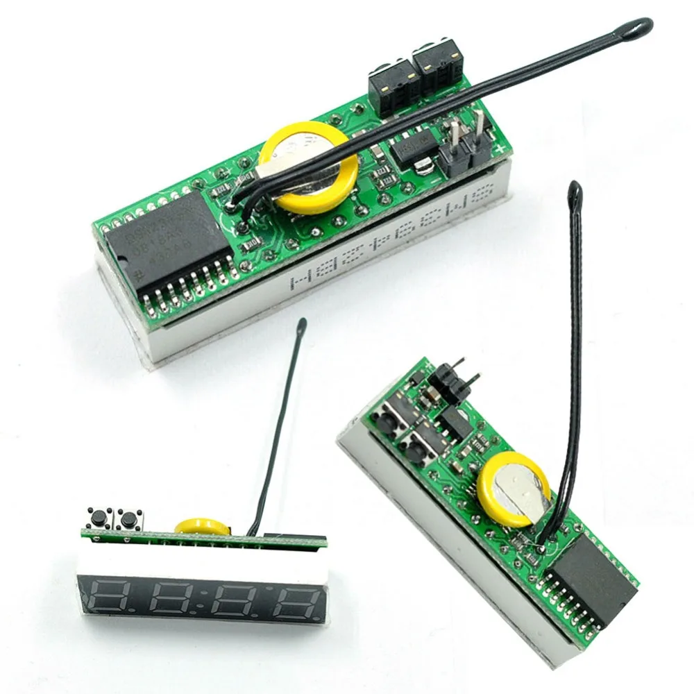 3 в 1 DS3231SN светодиодный цифровой термометр Вольтметр метр мониторинга DC 5 12 24 для