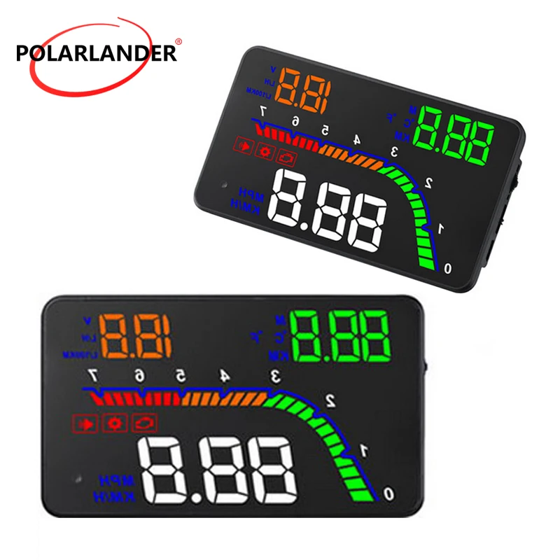 Сигнализация OBD 2 автомобильный универсальный компьютер для вождения HD Скорость