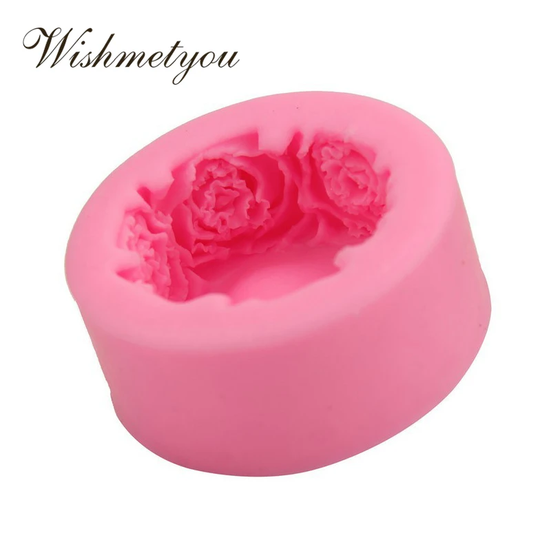 WISHMETYOU силиконовая форма для мыла круглое мыло с запахом розы Форма свадебный