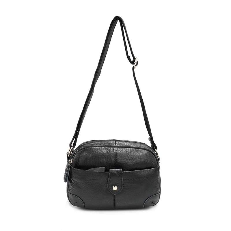 Nuleez Genuine Leather Casual Mini Handbag Small Crossbody Bag For Women Real Handle Bags Red Black Messenger Summer 5101 |