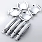 Автомобиль Стайлинг Дверная ручка Крышка дверная ручка Чаша отделка Подходит для Qashqai 2007 2008 2009 2010 2011 2012 2013 abs хром 8 шт.