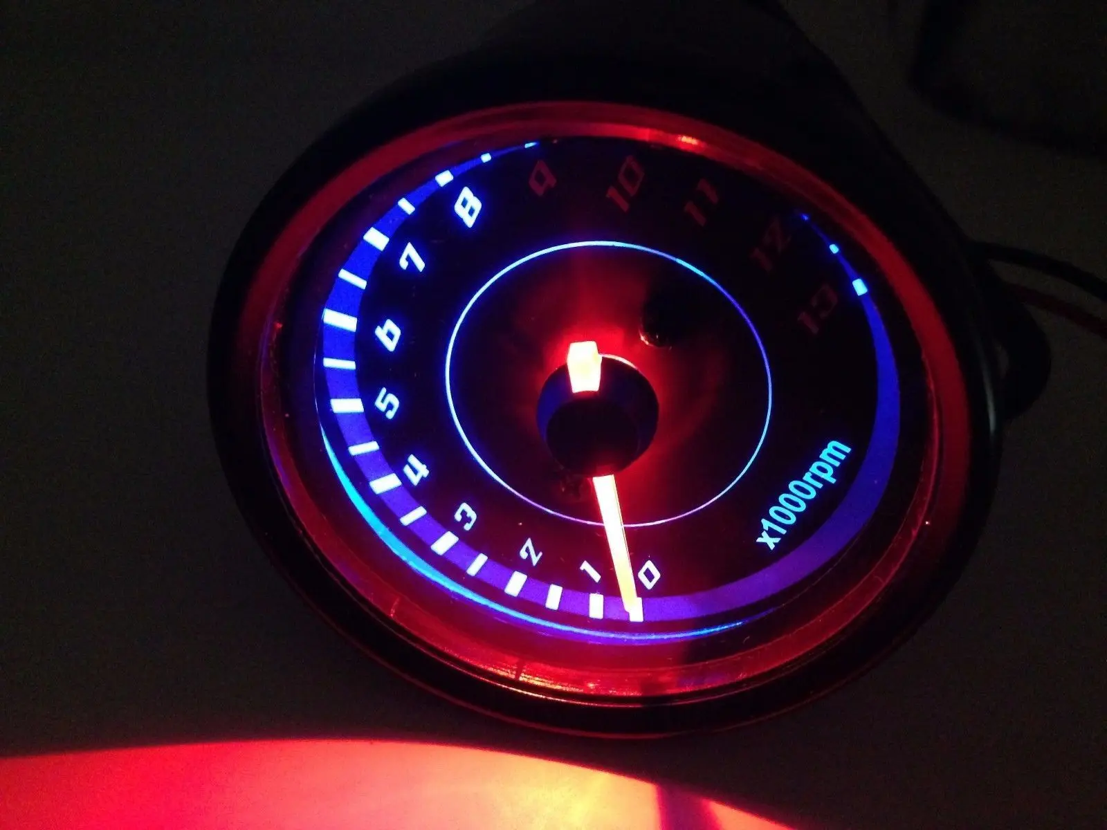 Led мотоцикл традиция тахометр измеритель частоты вращения счетчик кафе гонщик