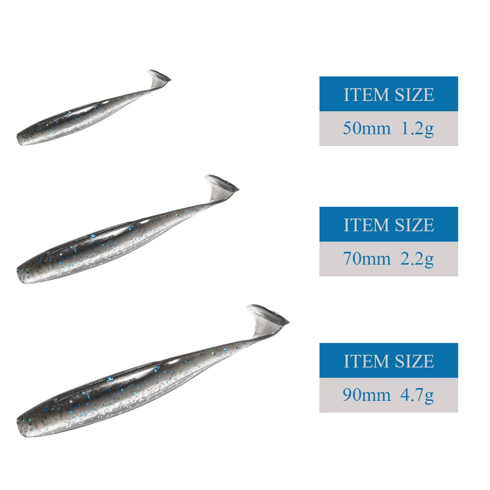 Heronking Easy shiner Shad 50 мм 70 90 рыболовная Мягкая приманка Воблер для ловли карпа Т хвост