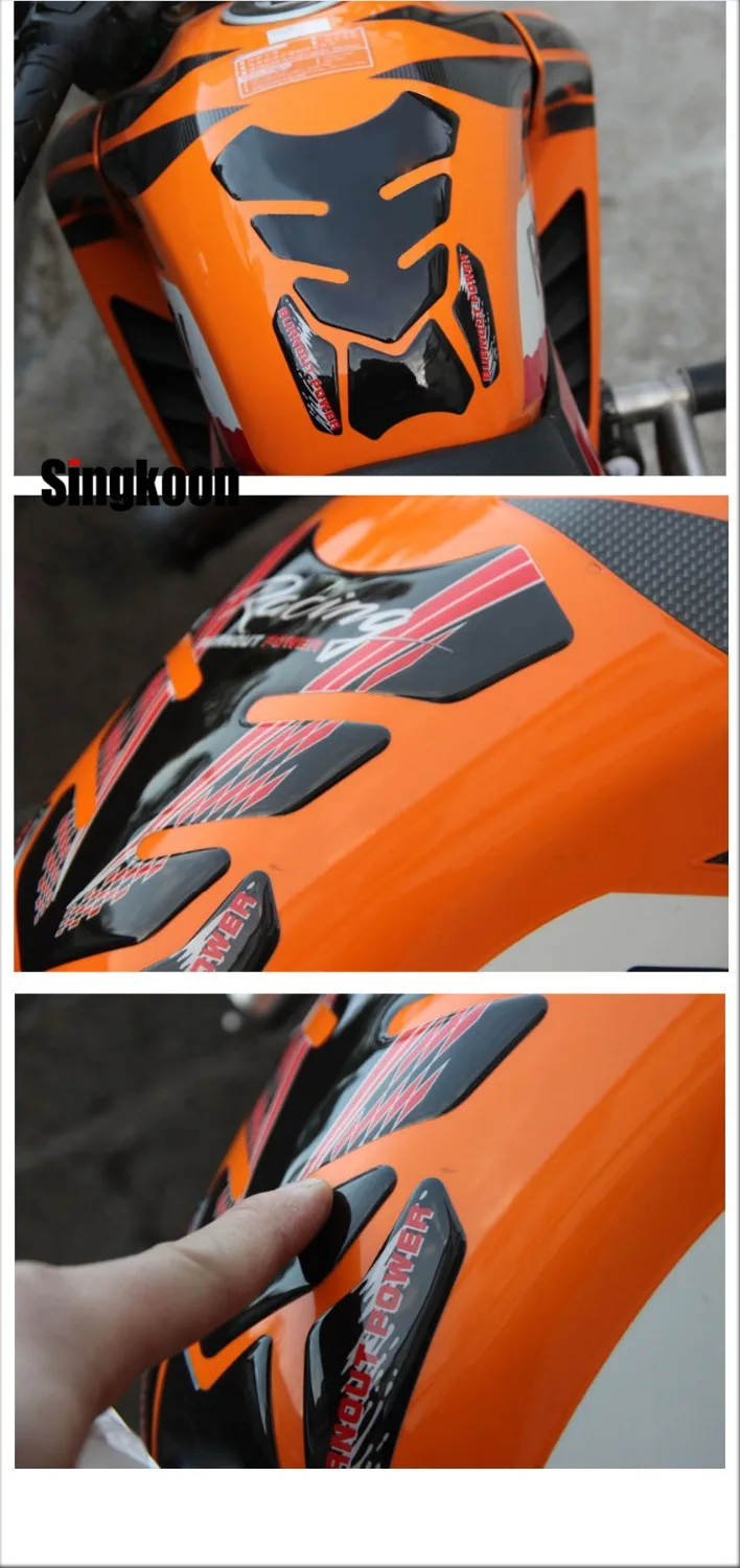 3D найклейки на мотоцикл, стикеры бак мотоцикла pad protector Стикеры для wr250f suzuki v-strom Bajaj pulsar 200 нс