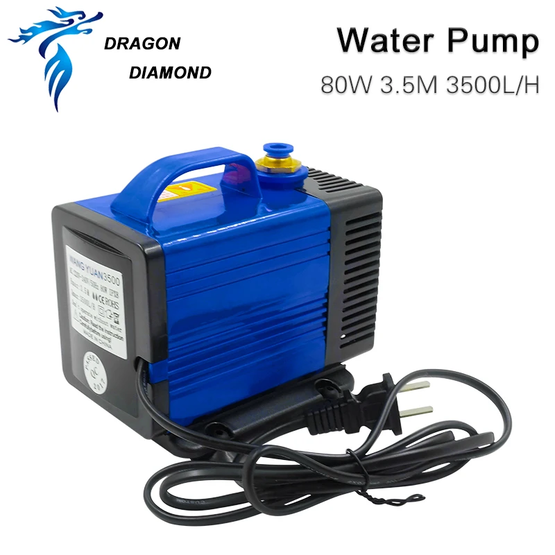 Погружной водяной насос 80 Вт 3 5 м 3500л/ч IPX8 220 В для CO2 лазерной гравировки
