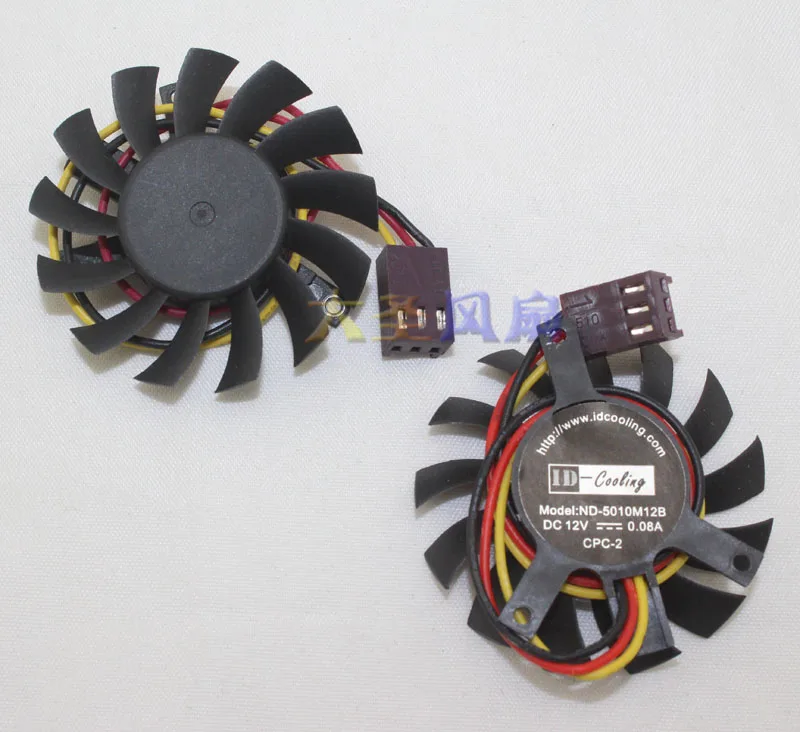 ID-охлаждение Φ T125010DL 12V 0.08A 45 мм 35x35x27 для охлаждения графической карты | Компьютеры