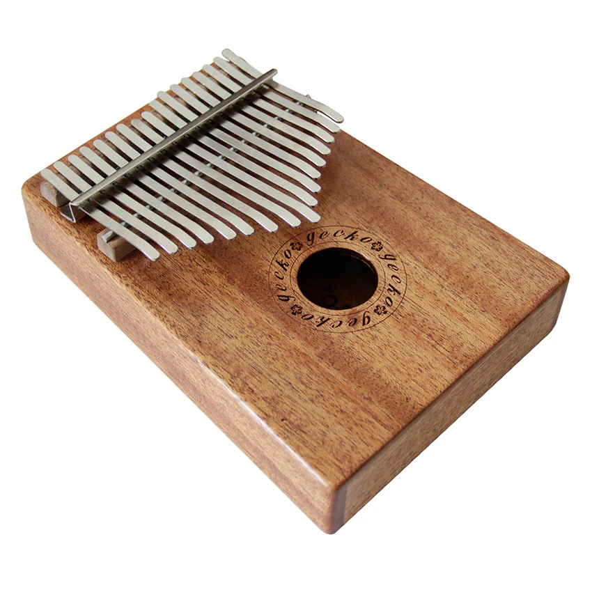 JDR 17 ключ палец калимба Mbira Sanza большой палец пианино карманный размер поддерживающая сумка Gecko клавиатура Marimba деревянный музыкальный инструмент