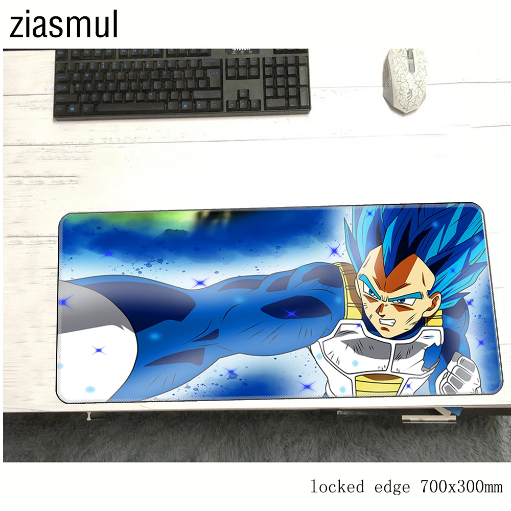 Dragon Ball Z padmouse 700x300 мм коврик для мышь Notbook коврик для компьютерной Вегета игровой коврик для мыши для ноутбука/коврики для мыши