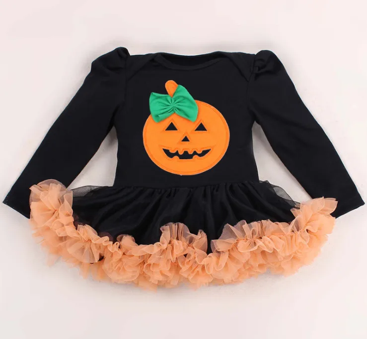 Милый детский костюм на Хэллоуин Детский комбинезон для девочки с длинным
