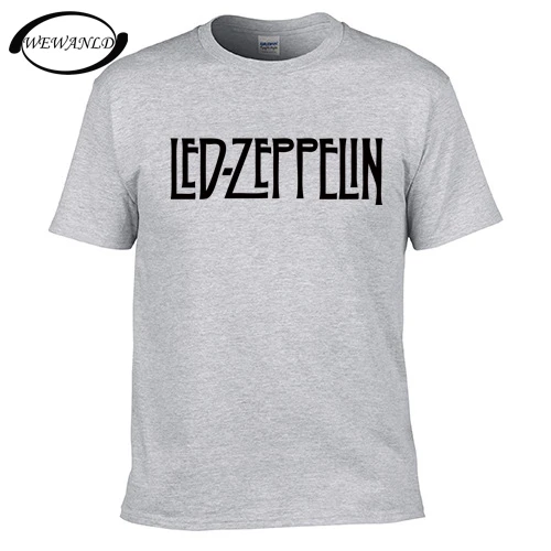 Мода 2017 г. мужские Led Zeppelin печатных футболка Повседневное летние шорты с длинными