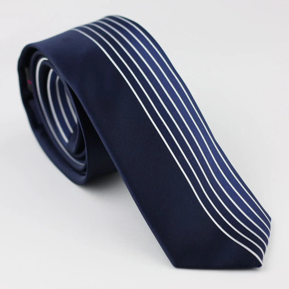 LAMMULIN Галстуки мужской тонкий галстук новый дизайн синий с серебряными