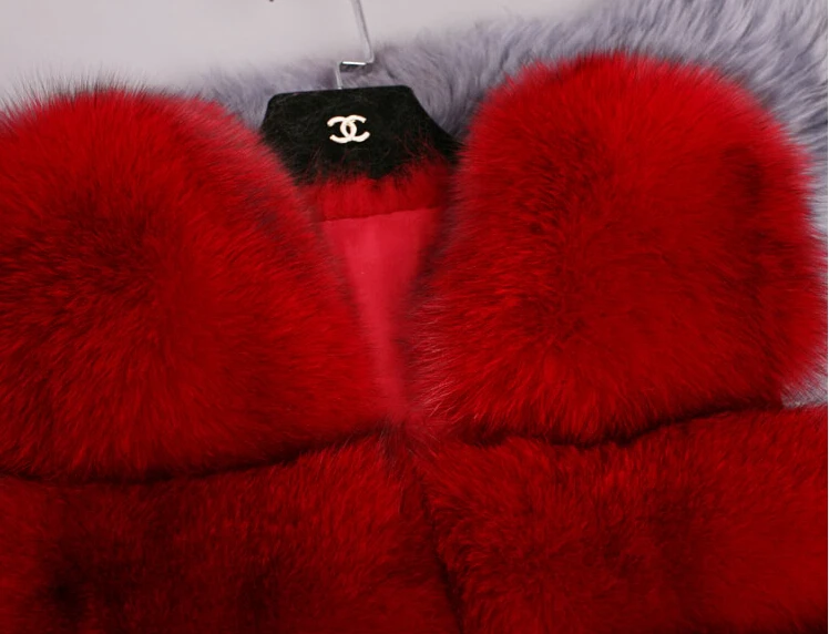 90 см жилеты из натурального Лисьего меха для женщин меховая куртка натуральной