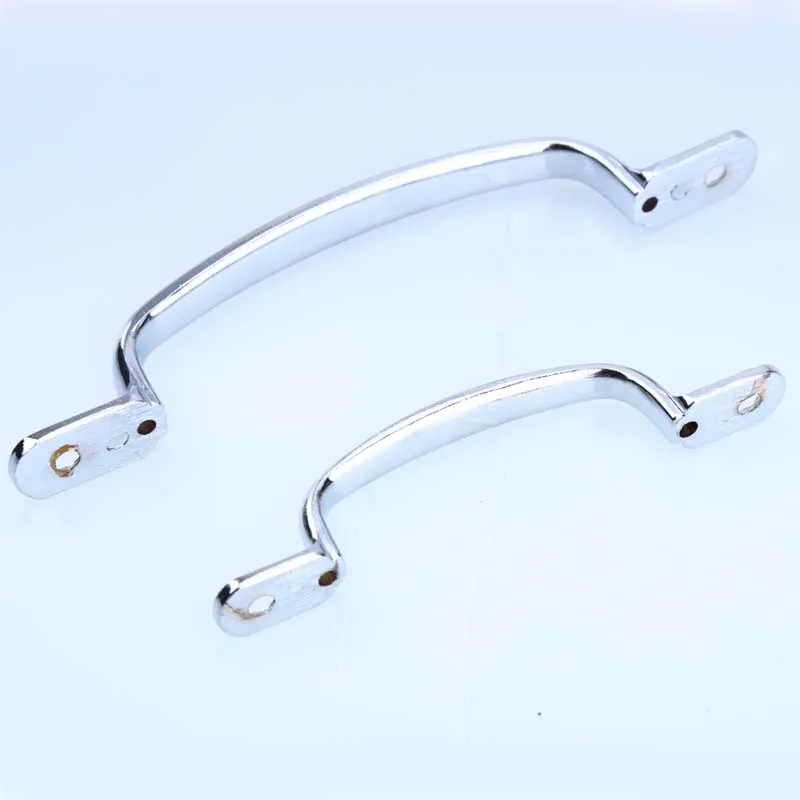 Современная простая яркая хромированная разворачивающаяся ручка для шкафа с