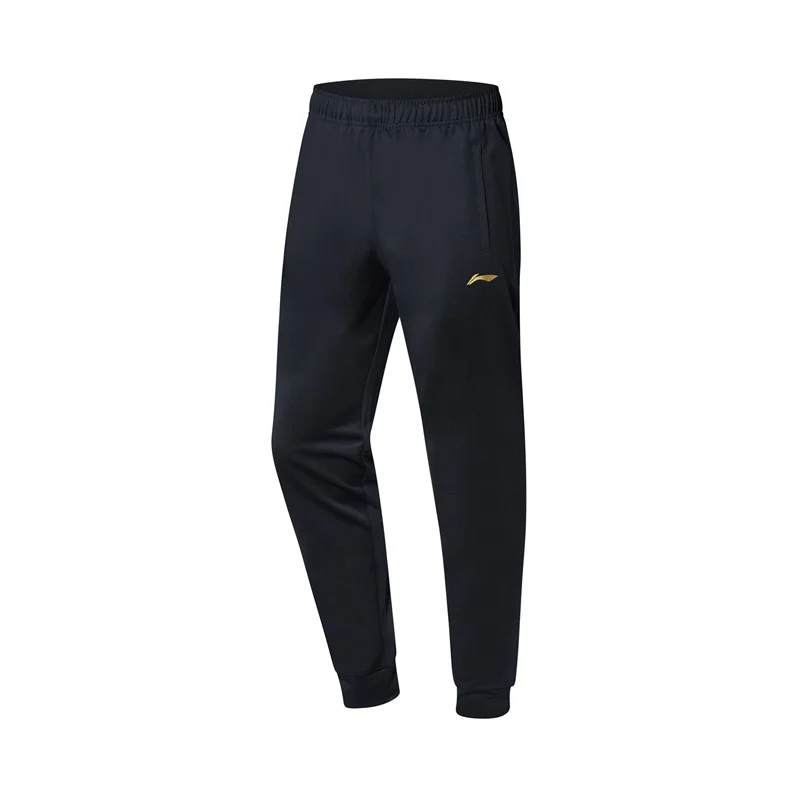 Li-Ning, Мужская серия бадминтон, спортивные штаны, полиэстер, удобная эластичная подкладка, спортивные штаны, брюки AKLP243 MKY451 - Цвет: AKLP243-1H