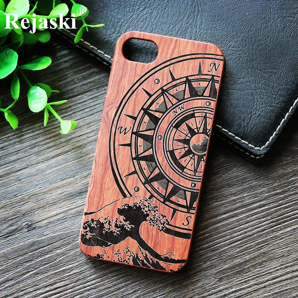 PCWOOD Мандала Деревянный чехол для телефона для iPhone 6 6S 7 8 Plus X XS MAX XR для samsung Galaxy S7 Edge S8 Plus Note 8 9 чехол для телефона Деревянный чехол - Цвет: PCWOOD