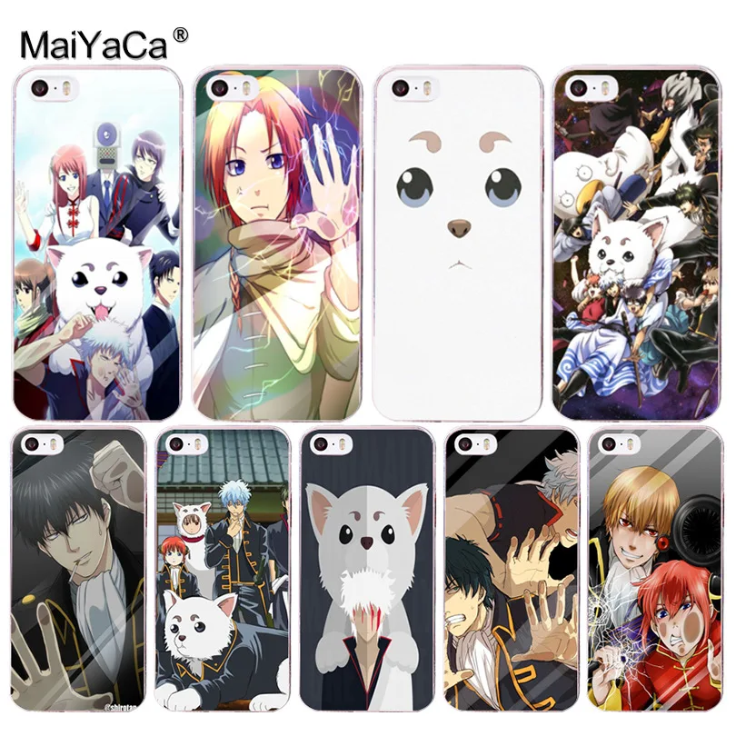 Мягкий ТПУ чехол для телефона MaiYaCa с рисунком аниме кота гинтама iPhone 8 7 6 6S Plus X XS MAX