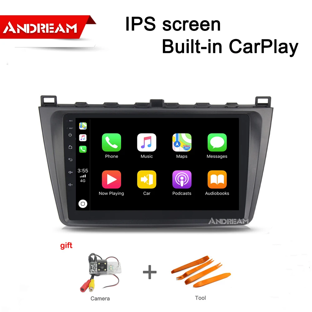 9 дюймов Android 8 1 carplay Octa Core 2G + 32G Автомобильный плеер для Mazda 6 2007 2012 ips gps навигация