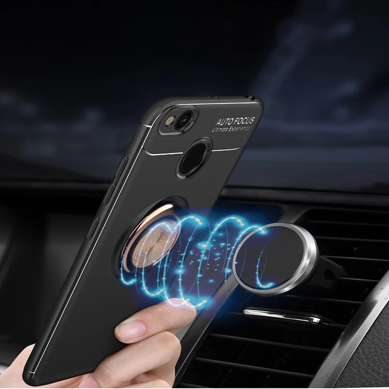 Finger Ring Case For Xiaomi Mi 8 Magnetic Car Phone Holder Stand 6 case protection |