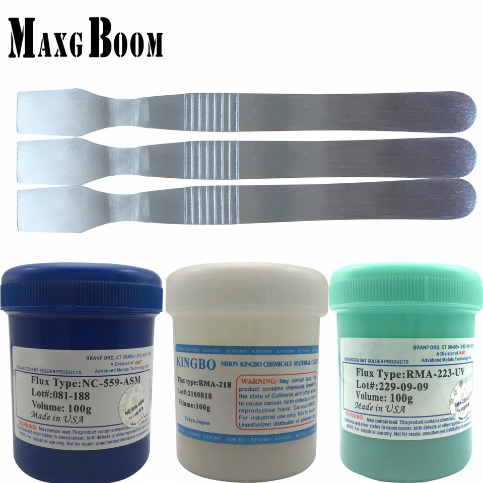 

559+ 223+RMA218 100g Lead-Free Solder Flux Paste For SMT BGA Reballing Soldering Welding Repair No Clean+ESD scraper