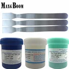 Бессвинцовая паяльная флюсовая паста 559 + 223 + RMA218 100 г для SMT BGA, для реболлинга, пайки, ремонта сварки, не очищается + скребок ESD