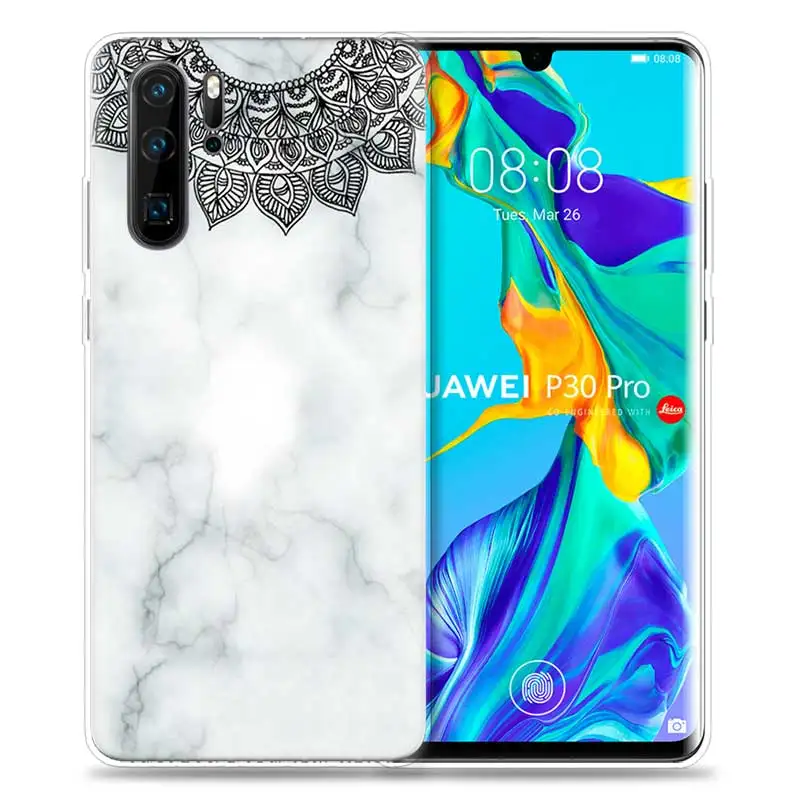 HP-03 Чехол для huawei P30 P20 P10 P9 mate 10 20 Lite Pro, сумка для мобильного телефона P Smart Z Plus, Цветочная Мандала с Пейсли P8 P30Pro P2 - Цвет: HP-03