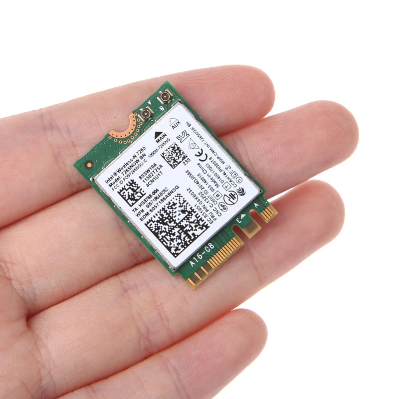 Для Intel Wireless N 7265 7265NGW BN Dual Band 2x2 Wi Fi Bluetooth 4 0 WiFi Card X6HA|Сетевые карты| |