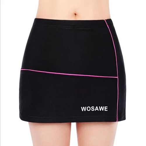 WOSAWE, женские юбки, шорты, юбки для бега, шорты с подкладкой, дышащая Спортивная одежда для спортзала, Женская юбка для фитнеса, походная спортивная одежда - Цвет: Women Short Skirt