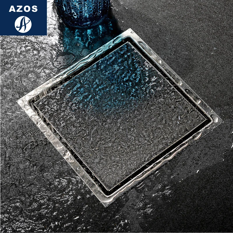AZOS SUS304 нержавеющая сталь мелководное уплотнение для слива пола душевая комната