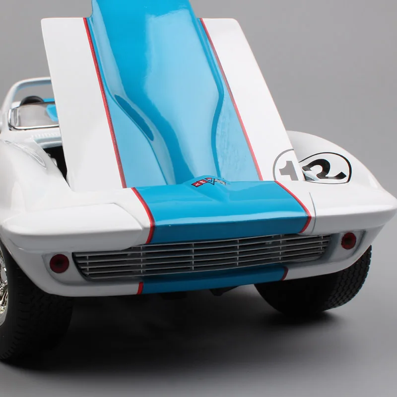 1/18 дорожный знак 1964 Chevrolet Corvette Chevy StingRay Grand Sport Diecasts& Toy Vehicles масштабная модель машинки модель для детей мальчик