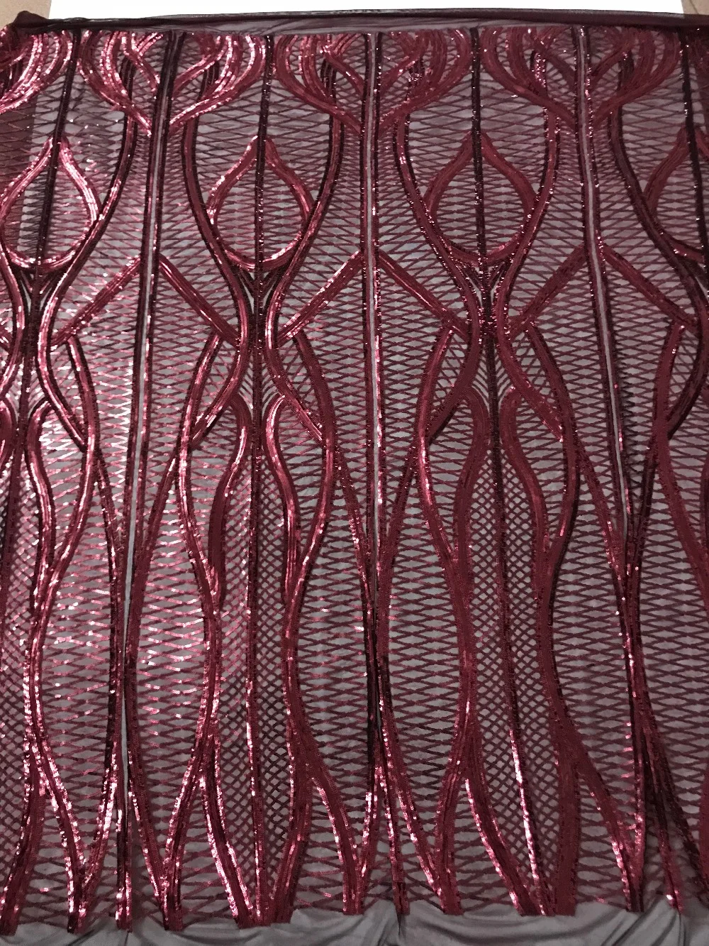 Сетчатая ткань с вышивкой нигерийская Тюлевая кружевная блестками Женская
