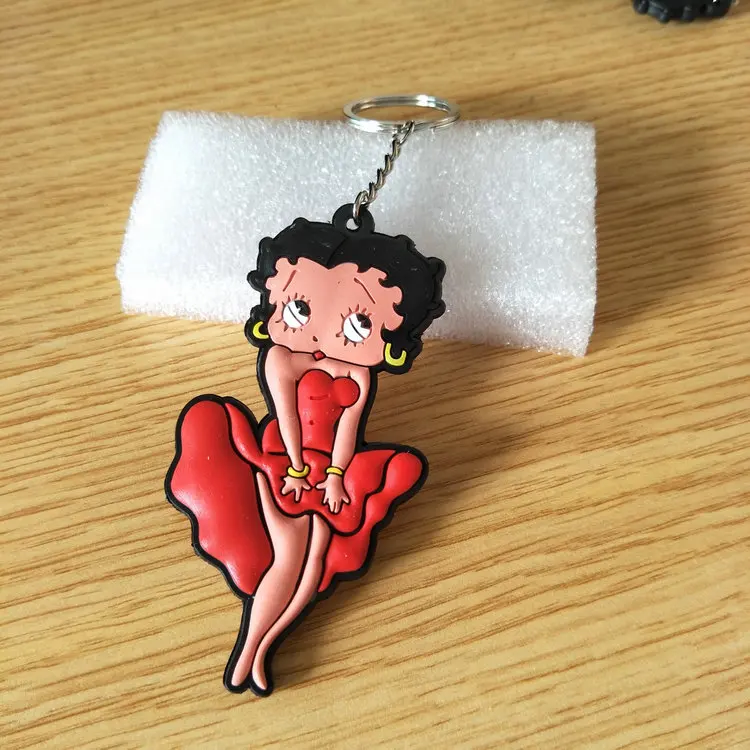 COSANER Betty 4 вида стилей Аниме брелок для ключей пвх мультяшный подарки на день