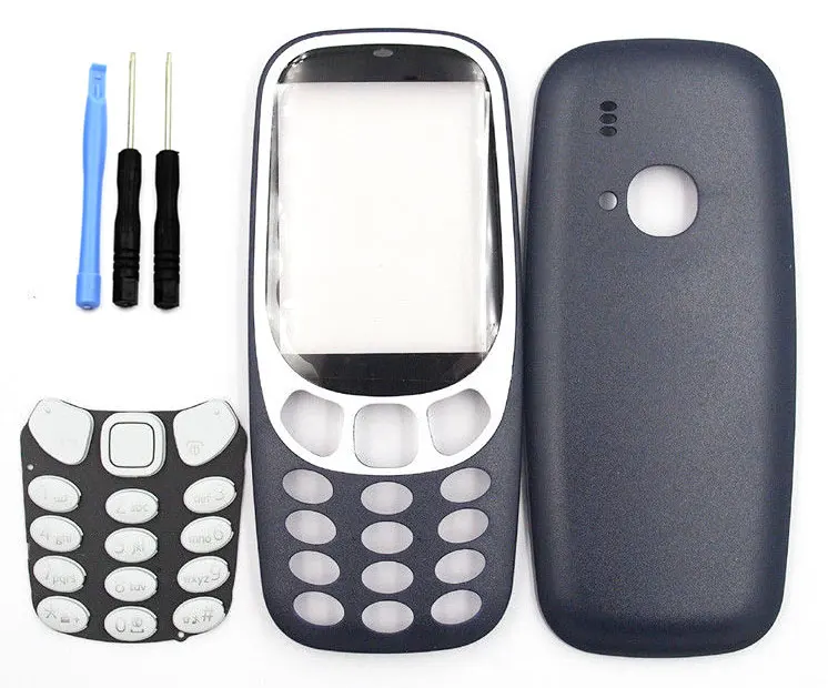 Новая крышка корпуса батареи чехол клавиатура для Nokia 3310 и отвертка открытый